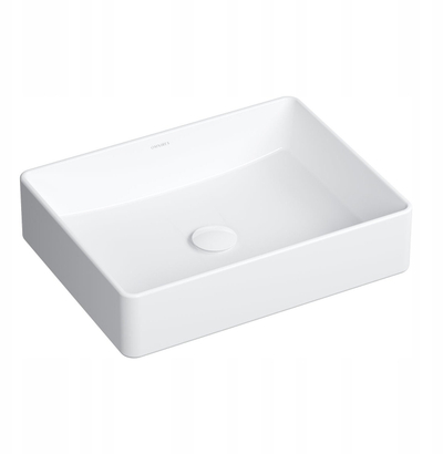 Lavabo mbi banak Corona CORONA500BP, 50 x 39 cm, me shkëlqim, e bardhë