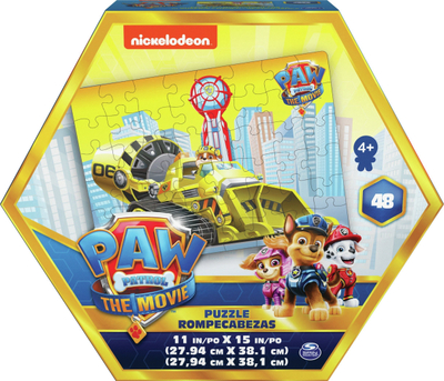 Puzzle Spin Master Paw Patrol The Movie, 48 copa, letër kartoni, shumëngjyrësh
