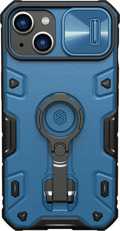 Maskë telefoni Nillkin CamShield Armor Pro MagSafe për iPhone 14, mbrojtëse, me unazë, blu