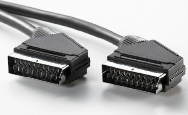 Kabllo SCART ShiverPeaks 96011, 2.0m, video audio, e zezë