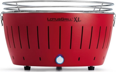 Grill me qymyr LotusGrill XL, 40 cm, me ventilator, i kuq