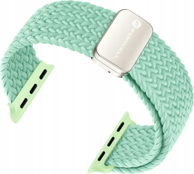 Rrip ore Forcell F-Design FA02 për Apple Watch 38/40/41mm, najlon, mbyllje me magnet, pistachio