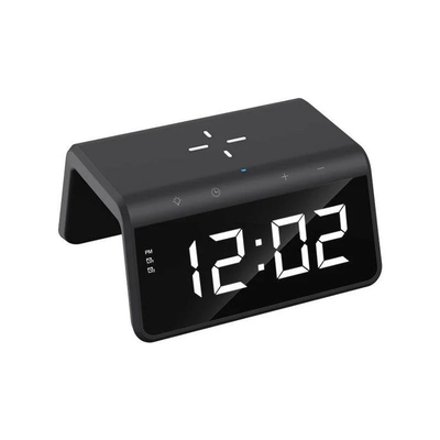 Karikues wireless Havit W320, 15W, orë alarmi LED, i zi