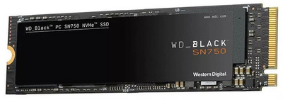 Disk SSD për lojëra WD_BLACK SN750, 2TB, M.2 2280, 3400MB/s, i zi