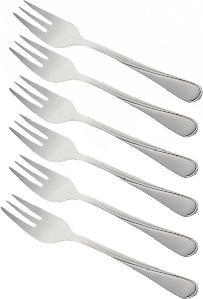 Set pirunash për tortë KingHoff, 6 copë, të argjendtë
