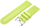 Rrip ore Eternico Garmin Quick Release 26, silikon, me kopëse çelik inox, ngjyrë lime