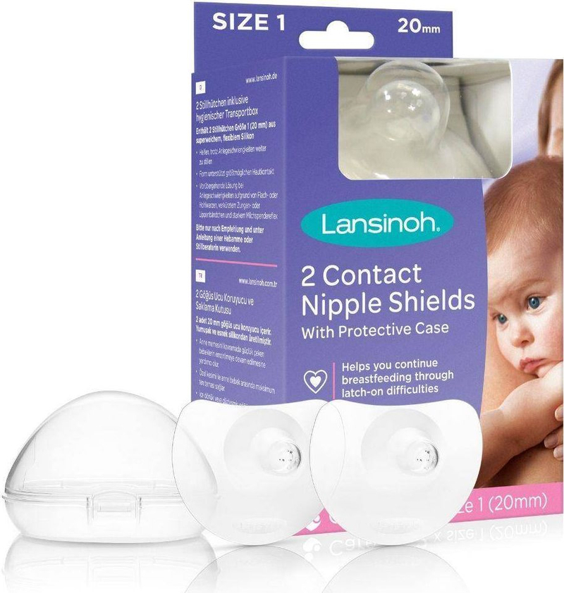 Mbrojtëse për thithka Lansinoh Nipple Shields, 20mm, silikon, transparente