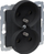 Prizë dyshe Legrand SUNO 721491, 2x2P+E, 16A 250V, e zezë