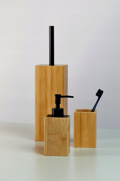 Dozator sapuni Wenko Padua, bambu, kafe