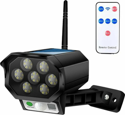 Lampë diellore kopshti AK333, LED, me sensor lëvizje, e zezë