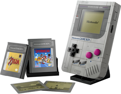 Set ndërtimi Nintendo Game Boy, koleksion për të rritur, retro, gri