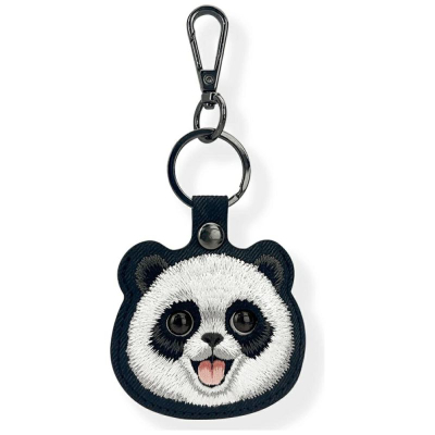 Mbajtëse tracker Nimmy Big Eyed Pet 2.0, për Apple AirTag, me karabinë, e zezë