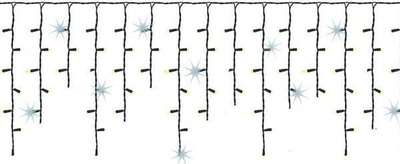 Dritë dekorative perde Springos Icicle LED, 300 LED, 14.5m, ngjyrë e ngrohtë