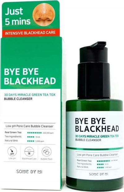 Shkumë pastruese fytyre Some By Mi Bye Bye Blackhead 30 Days Miracle, anti pika të zeza, 120 g