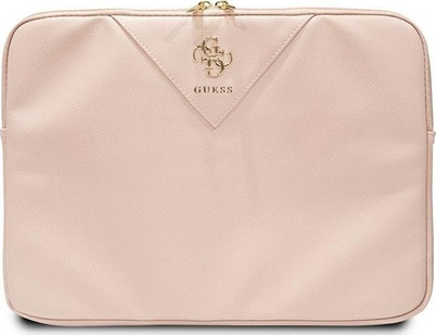 Mbështjellës laptopi Guess Triangle 4G GUCS14ZPGSTEGP, 14", rozë