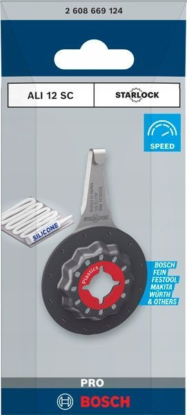 Teh multifunksional Bosch Starlock ALI 12 SC, 4 x 12 mm, çelik inoks, i zi