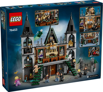 Lodër ndërtimi LEGO Harry Potter Malfoy Manor 76453, set kreativ, për fëmijë 10+, shumëngjyrëshe