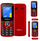 Telefoni Mobiola MB3020, për të moshuar, 2G, i kuq