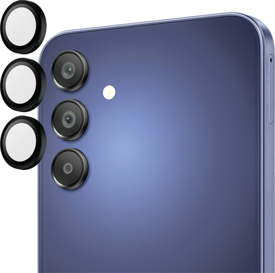 Mbrojtës lente PanzerGlass Hoops për Samsung Galaxy A16, xham i temperu, me kornizë të zezë