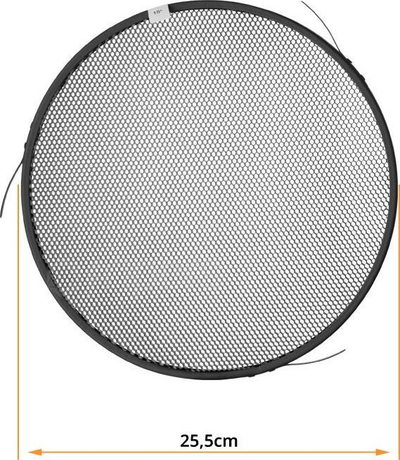 Grid Jinbei 15°, për reflektor 25.5 cm, i zi