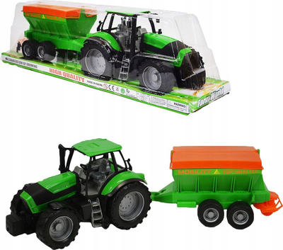 Traktor lodër Pegaz 62612, me rimorkio plehërimi, plastik, shumëngjyrësh