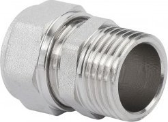 Lidhës i drejtë Hydroland PEX.Z.GZ, 25 x 3/4", dalje mashkullore, bronz i nikluar