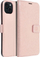 Kuti-portofol OEM MEZZO Mandala për iPhone 15 Plus, me kapak magnetik, rozë gold