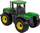Lodër traktor bujqësor Green Tractor, plastikë, me rrota lëvizëse, jeshil