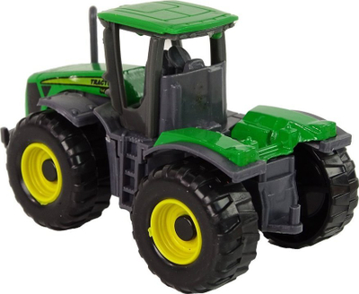 Lodër traktor bujqësor Green Tractor, plastikë, me rrota lëvizëse, jeshil