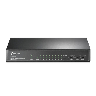 Switch desktop TP-Link TL-SF1009P, 9 porta Fast Ethernet, 8 porta PoE Plus, i zi
