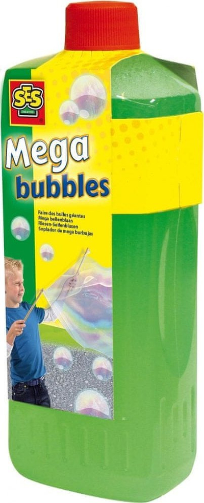 Solucion flluska SES Creative Mega Bubbles, refill, me ngjyra të ndryshme