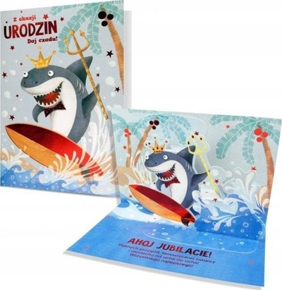 Kartolinë urimi Birthday Card B6, me zarf, me shumë ngjyra