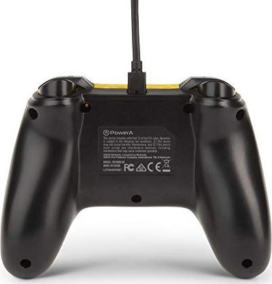 Kontroller PowerA Pikachu Shadow, me kabllo, i verdhë