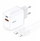 Karikues rrjeti TelForceOne BWOO CDA182, 38W QC PD, 1x USB A 1x USB C, i bardhë