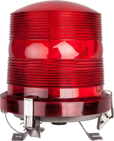 Dritë sinjalizuese LED Obsticle Light OSM 100, për pengesa, profesionale, e kuqe