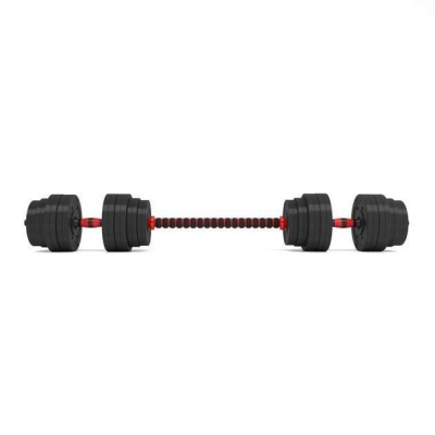 Set peshash HMS SGP40, 40 kg, hantela dhe shufër, ngjyrë e zezë