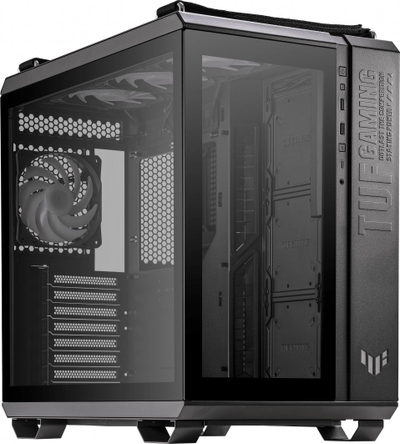 Kasë Asus TUF Gaming GT502 PLUS TG ARGB, e zezë, Midi Tower