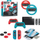 Set aksesorësh Armor3 Party Kit 17 në 1 për Nintendo Switch, silicone skins dhe timona gare, për Switch dhe Switch OLED
