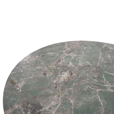 Tavolinë e rrumbullakët Zod Φ135×74 Hcm (HM9852.03), gjelbër/ zezë