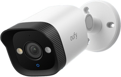 Надворешна безбедносна камера Еуфи Кам E40 PoE, отпорна на временски услови, двобојна бело-црна