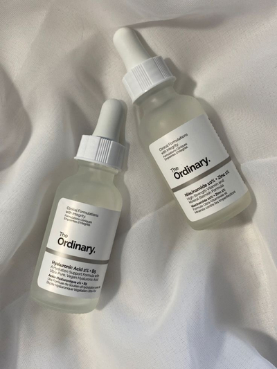 Set The Ordinary, Niacinamide 10% + Zinc 1%, 30ml & Hyaluronic Acid 2% + B5, 30ml