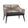 Sofa 122×60×89 Hcm (HM5550.02), gri/ bezhë