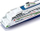 Траект играчка SIKU 1728 Tallink Megastar, размер 1:1000, метал и пластика, бело и сино со зелена