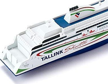 Траект играчка SIKU 1728 Tallink Megastar, размер 1:1000, метал и пластика, бело и сино со зелена