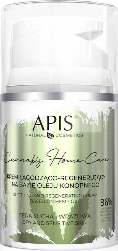 Krem për fytyrë Apis Soothing Regenerating, hemp oil, 50 ml