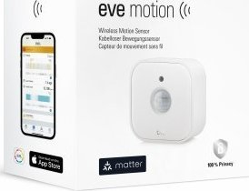 Sensor levizje Eve Motion 10EBY9951, wireless, Matter Thread, i bardhë
