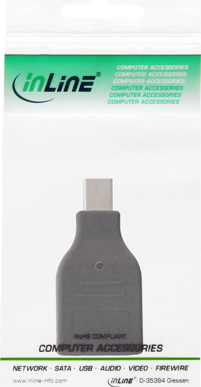 Adapter InLine Mini DisplayPort në HDMI, Full HD 60Hz, i bardhë