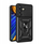Kapak telefoni Hurtel Hybrid Armor Camshield me këmbë dhe kapak kamere për Realme P3 5G, i zi