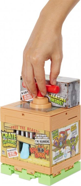Lodër figurë Crate Creatures KaBOOM Box Nanners, 6 pjesë, me zëra elektronikë, shumëngjyrëshe