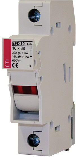 Ndërprerës sigurie me siguresë Eti Polam EFD 10 1P, 32A, 690V AC, i bardhë